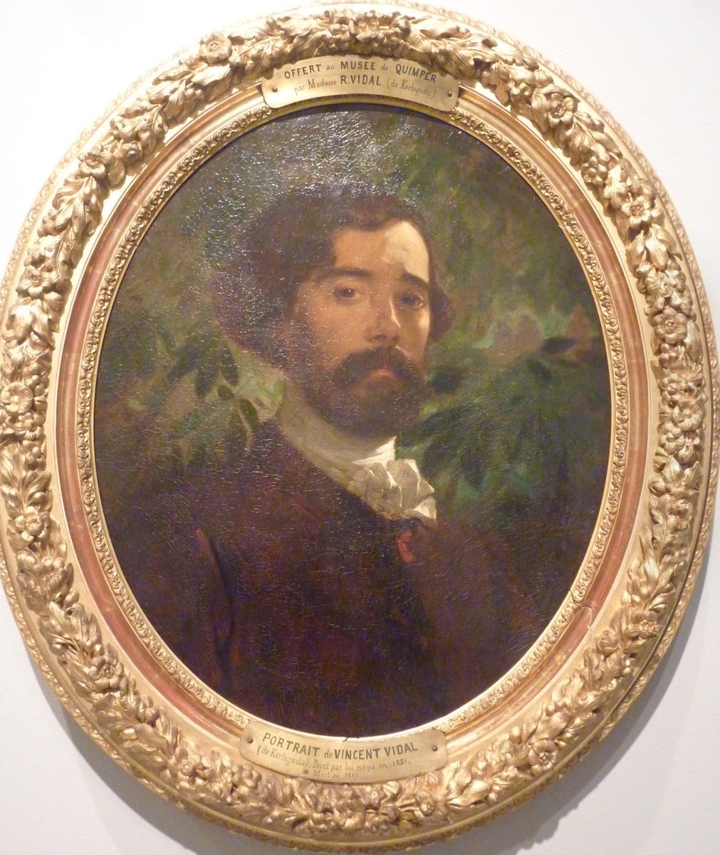 Portrait de l'artiste Oil Painting by Vincent Vidal