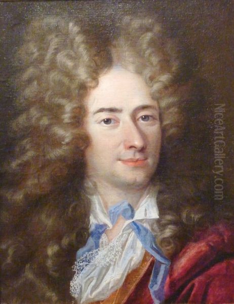 Portrait of La Bruyere Oil Painting by Nicolas de Largilliere