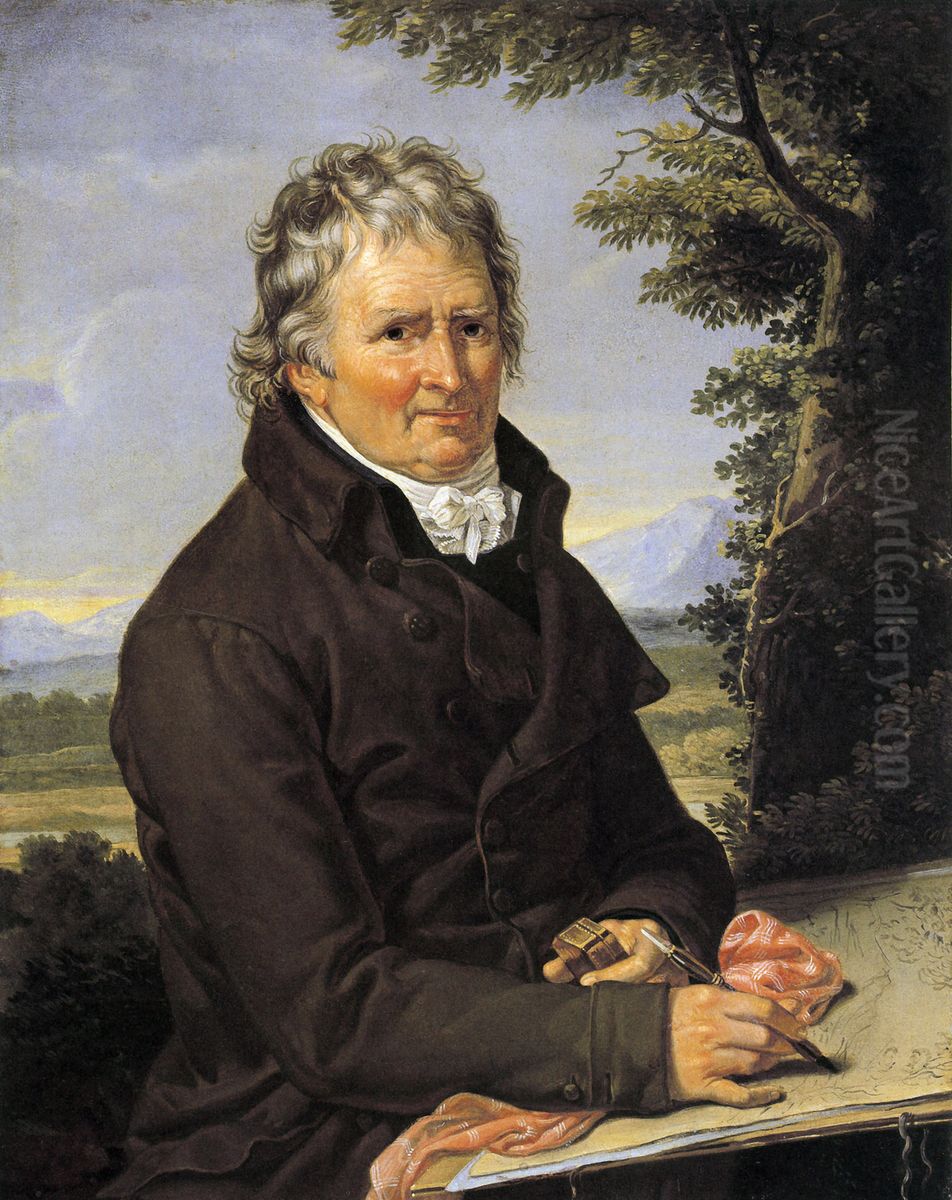 Der Maler Jacob Philipp Hackert Oil Painting by Wilhelm Titel