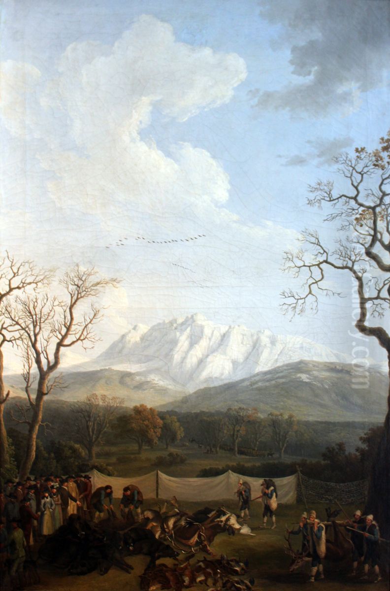 Winter Oil Painting by Jacob Philipp Hackert