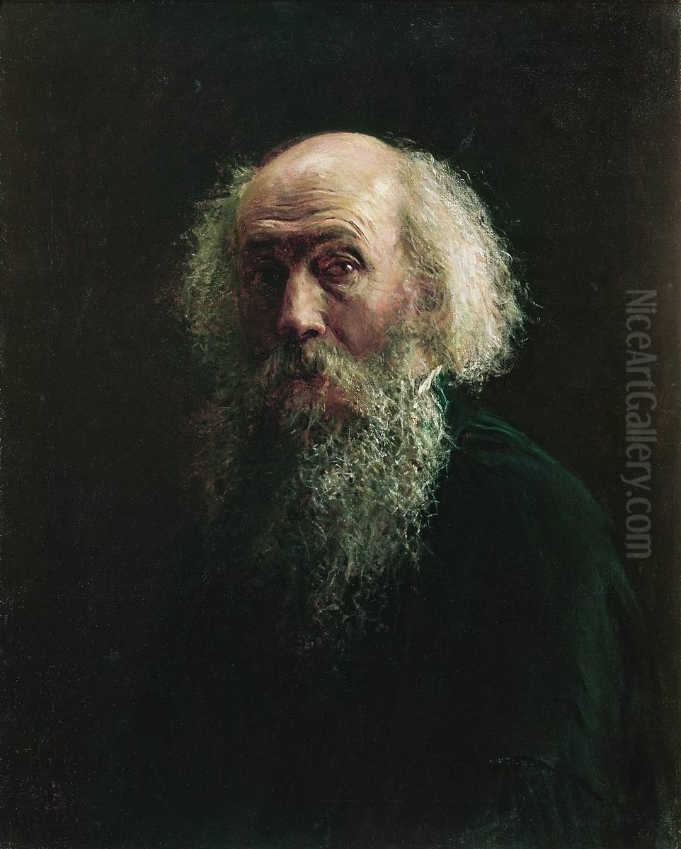 Self-portrait Oil Painting by Nikolai Ge