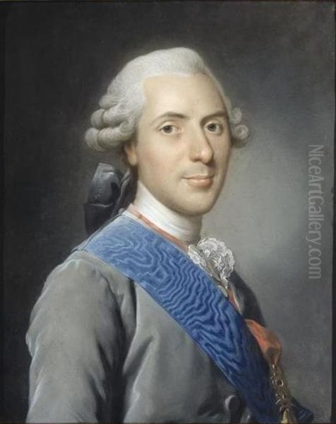 Louis de France (1729-1765), fils de Louis XV Oil Painting by Alexander Roslin