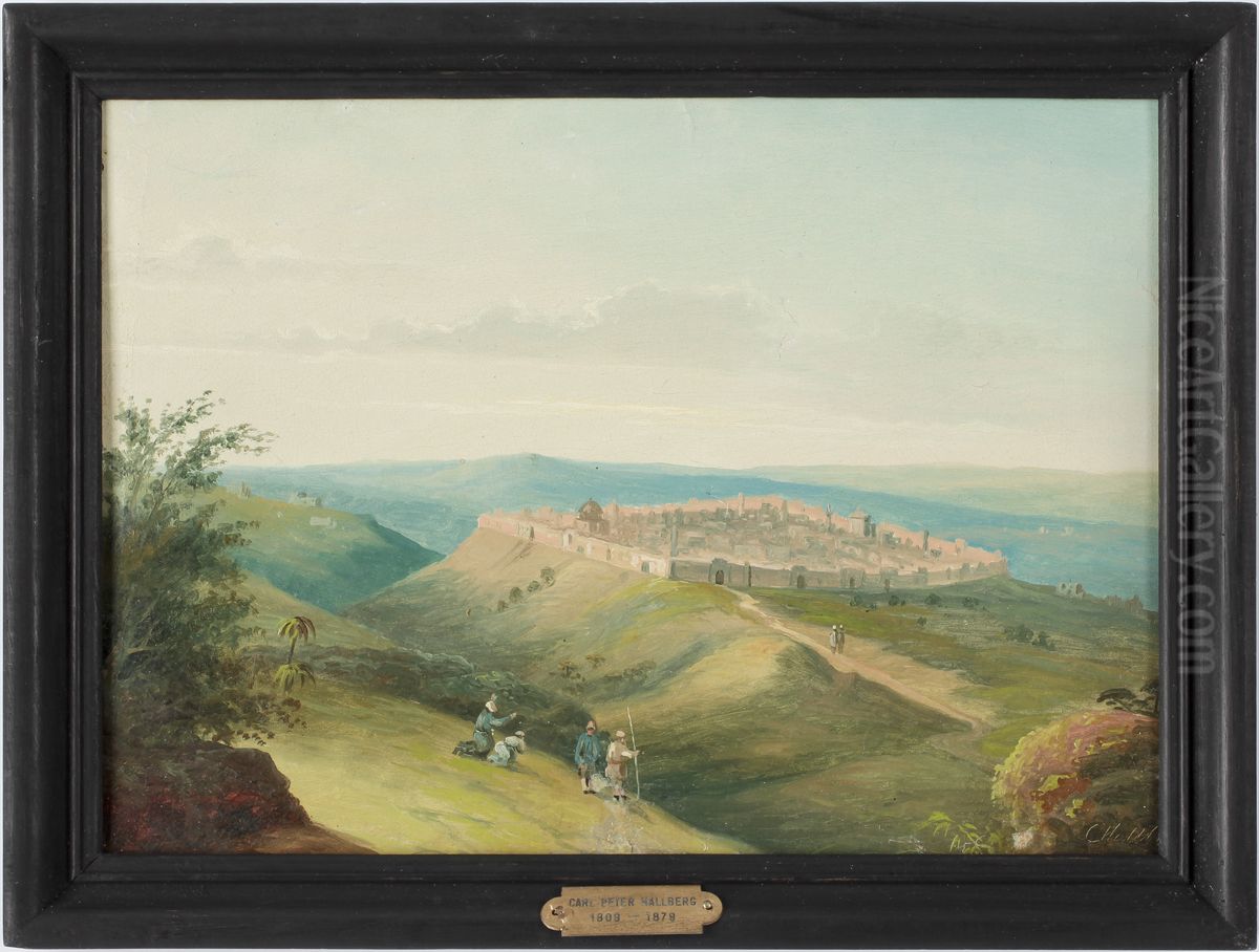 North Africa Oil Painting by Carl Petter Hallberg