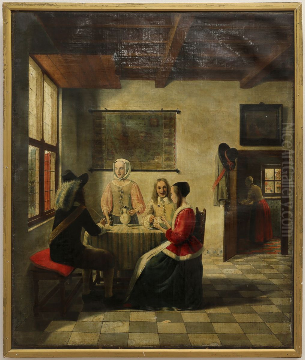 Tavern scene Oil Painting by Han Van Meegeren