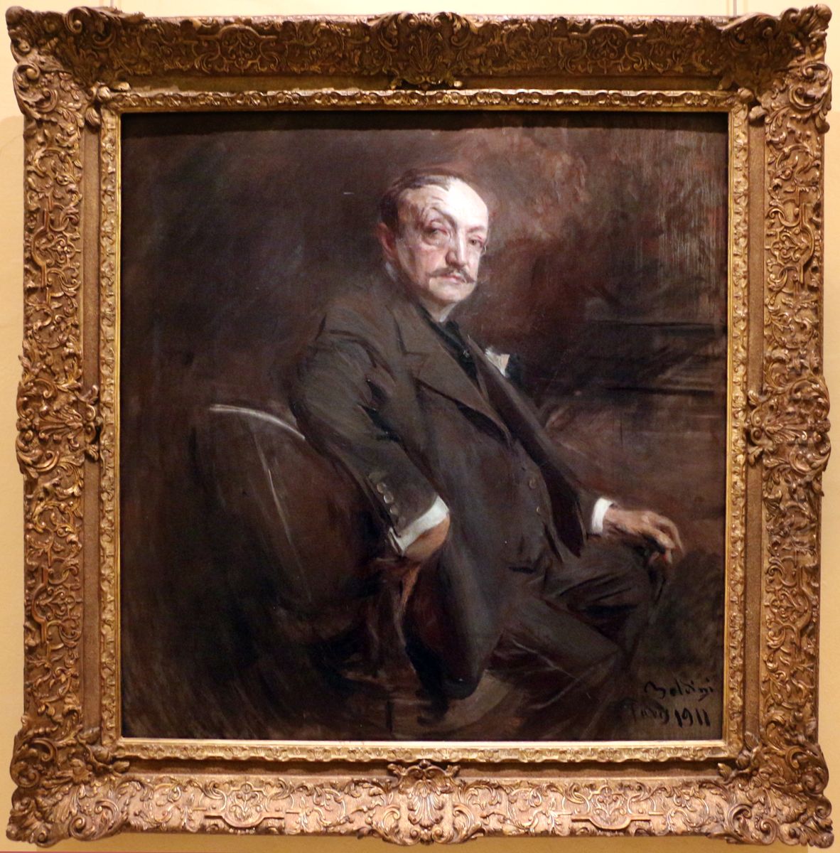 Self-portrait at the Age of 69 Oil Painting by Giovanni Boldini