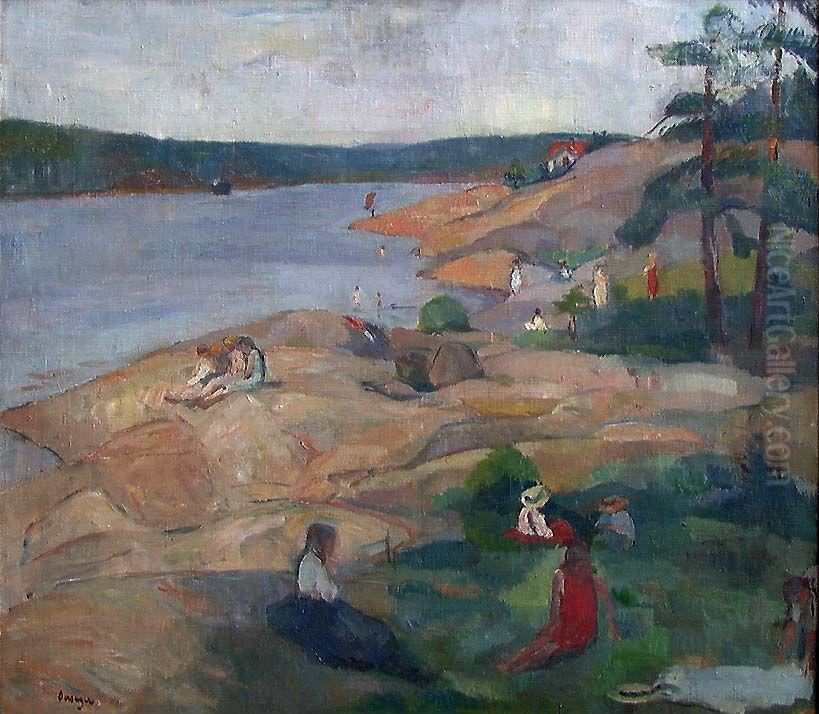 Bathingplace in Son Oil Painting by Soren Onsager