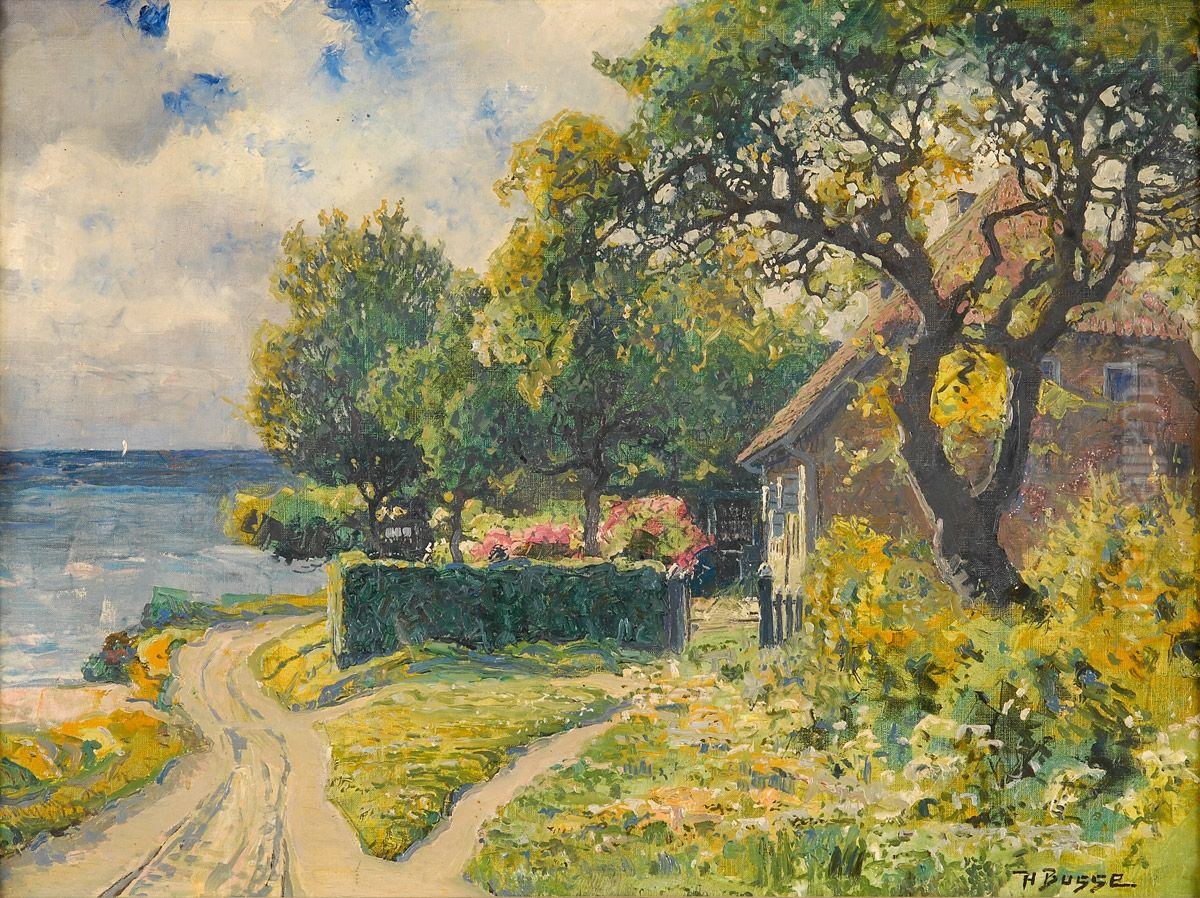 Sommertag am Meer Oil Painting by Hans Busse