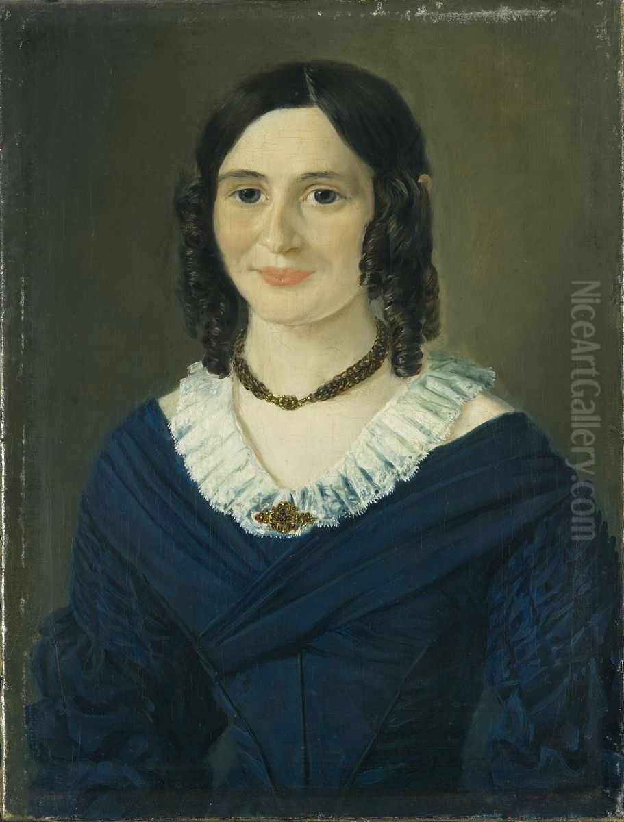 Portrait of Constance Selmer Oil Painting by Mathias Stoltenberg