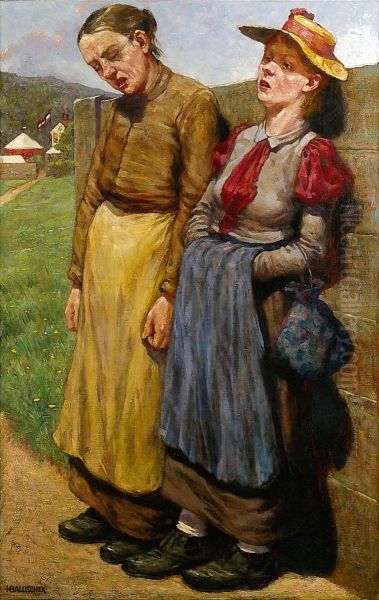 Sonntagssanger Oil Painting by Hans Baluschek