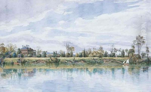 Sidney House Oil Painting by John F. Campbell