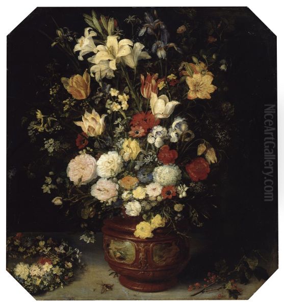 Bouquet of Flowers Oil Painting by Jan Brueghel the Elder