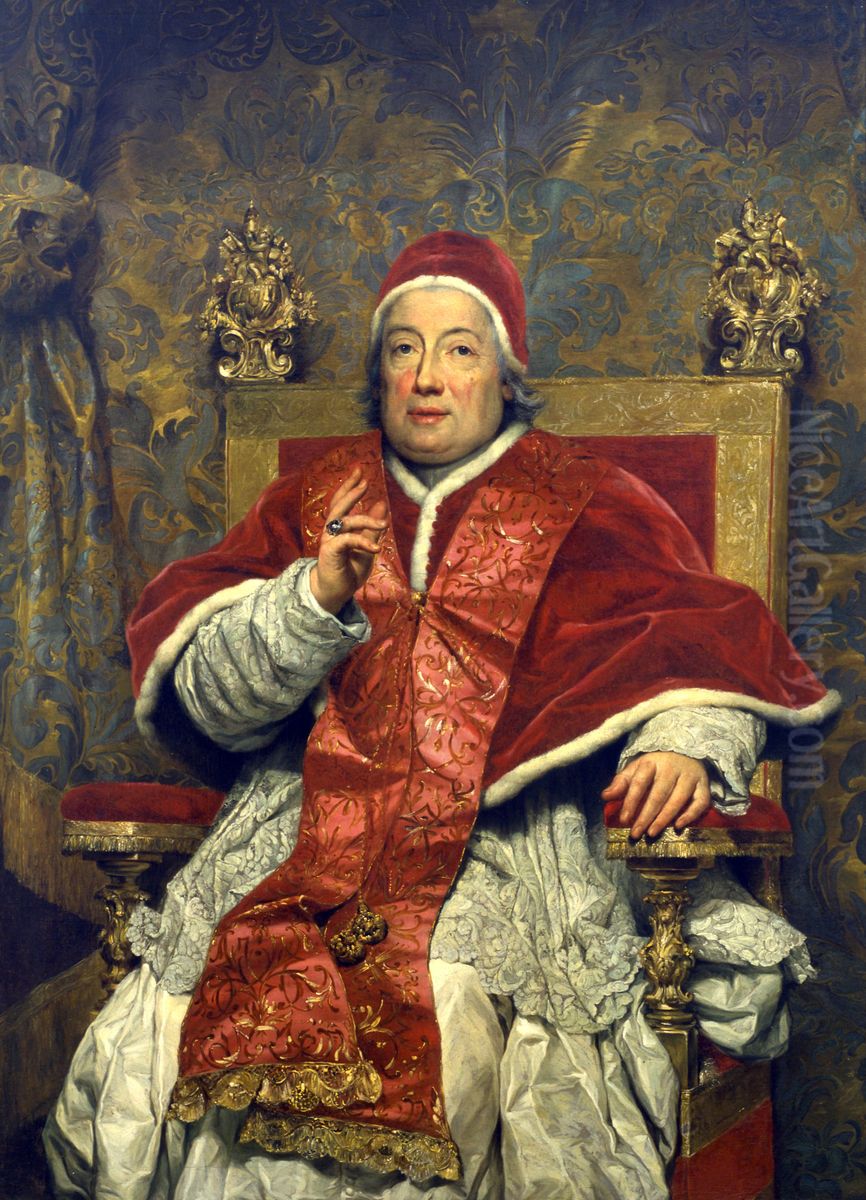 Ritratto di Clemente XIII Rezzonico Oil Painting by Anton Raphael Mengs