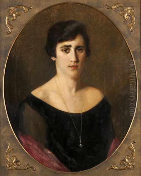 Portret Clara Troeder-Pruikemaker Oil Painting by Salomon Garf