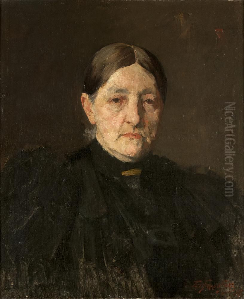 Dina Frankfort-Bendien Oil Painting by Eduard Frankfort