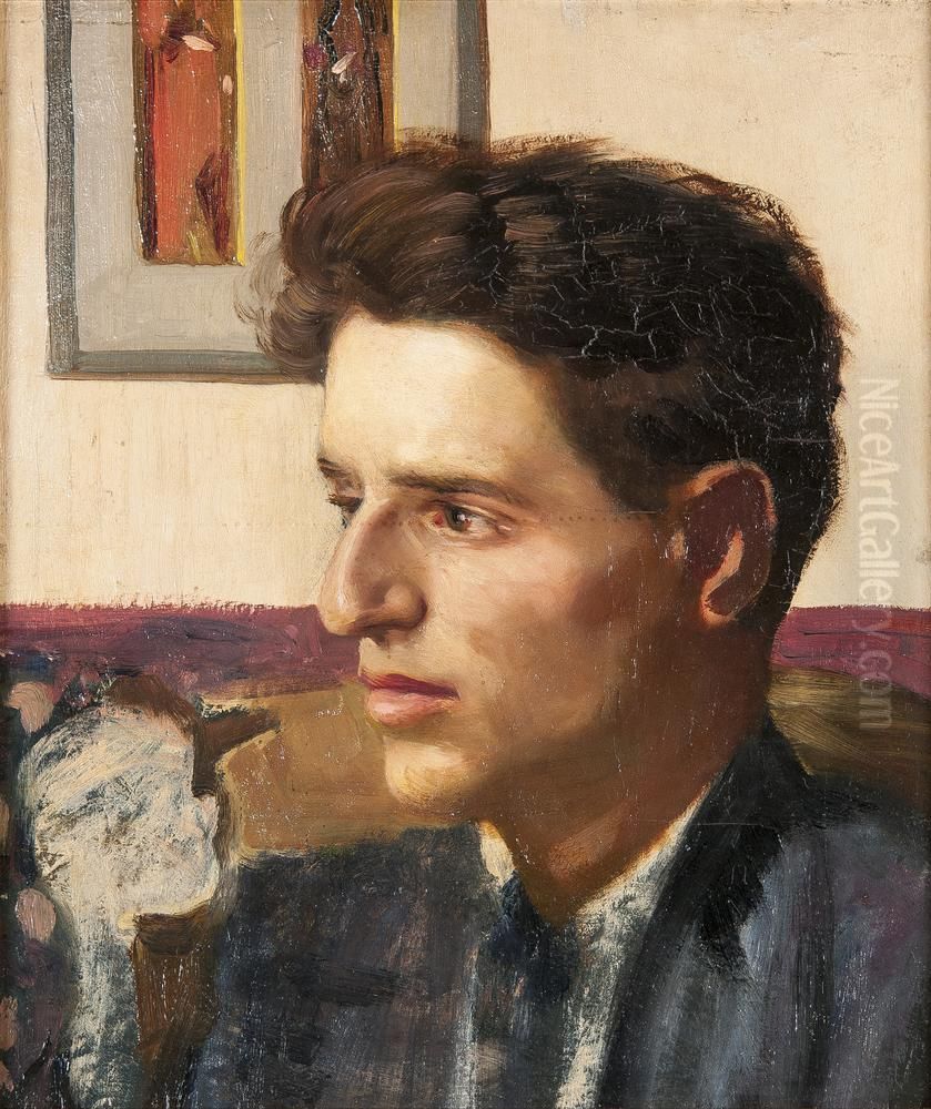 Portrait of Sal Boekman Oil Painting by Albert Hahn