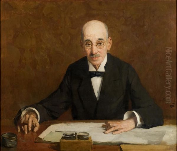 Barend Polak Oil Painting by Piet Slager