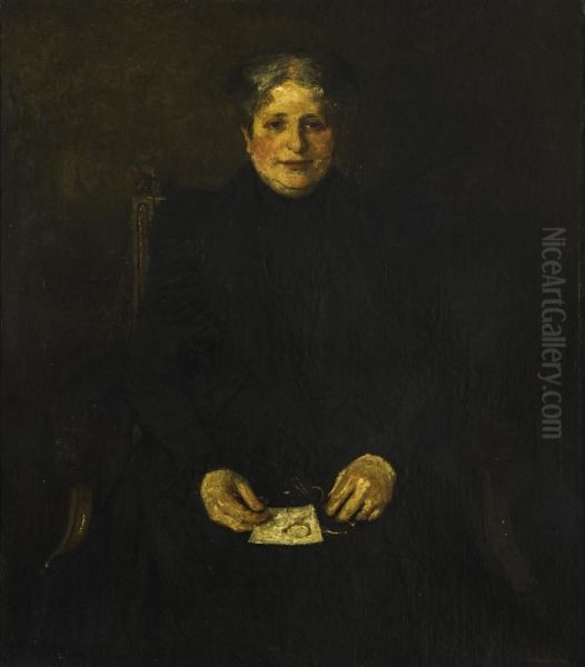portret moeder Oil Painting by Martin Monnickendam