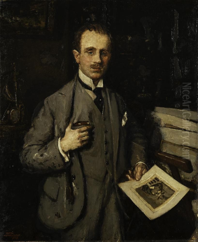 Portret Bernard Houthakker Oil Painting by Martin Monnickendam