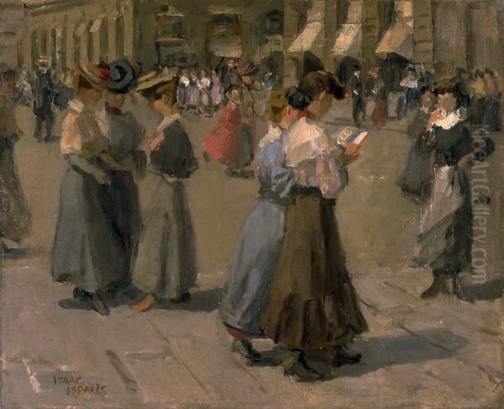 Place Vendome Oil Painting by Isaac Lazarus Israels