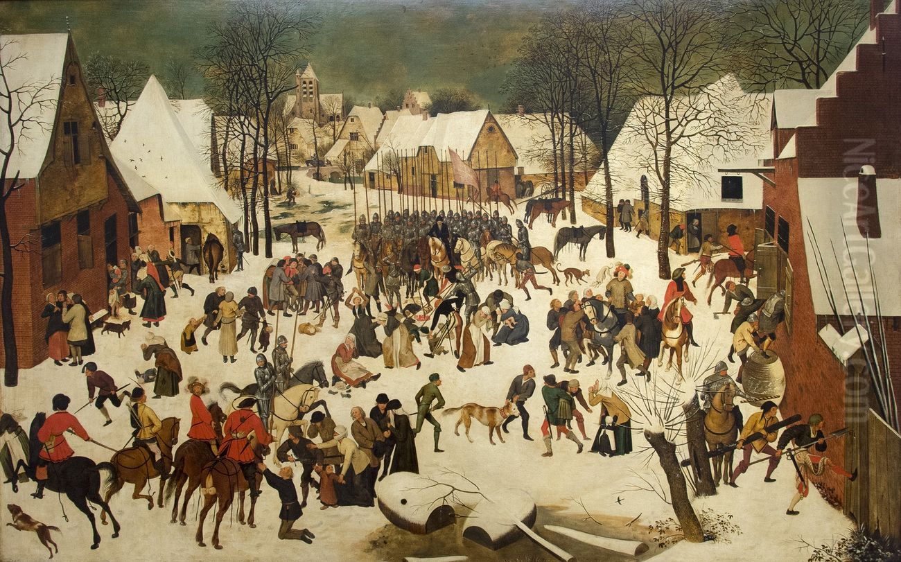 Massacre of the Innocents Oil Painting by Pieter Brueghel the Elder