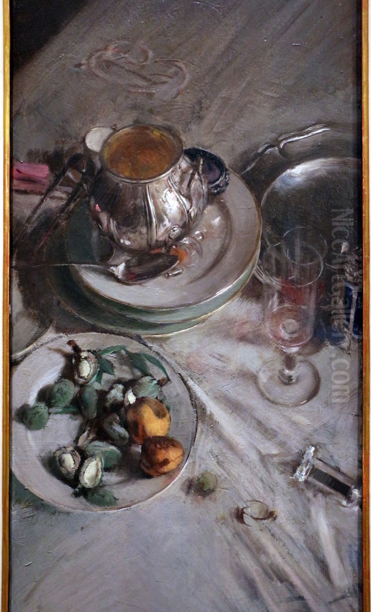 Eine Ecke des Tisches des Malers Oil Painting by Giovanni Boldini