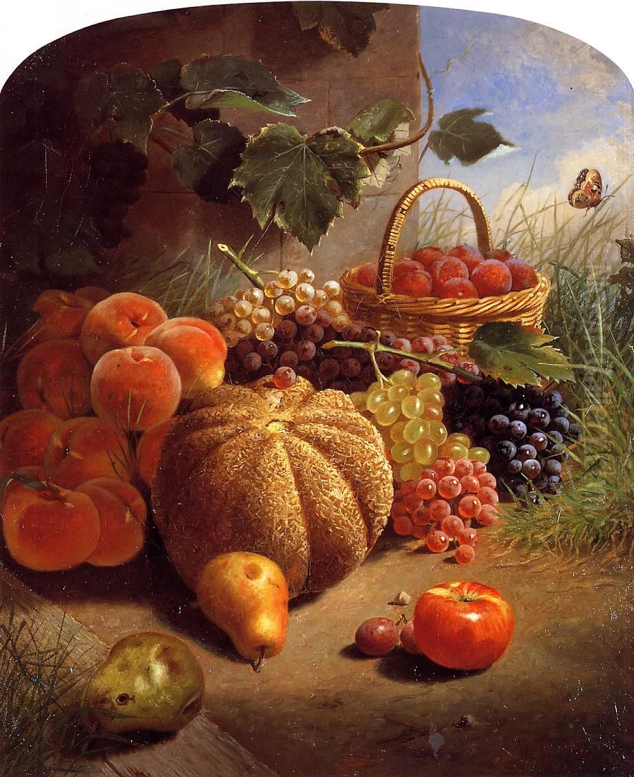Naturaleza muerta con fruta Oil Painting by William Merritt Chase