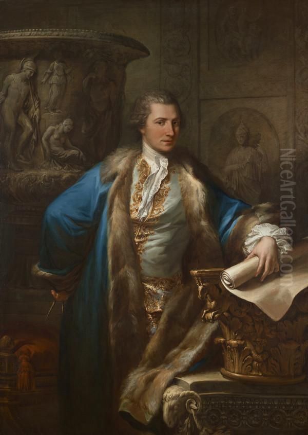 James Adam, 1732 - 1794. Architect and designer Oil Painting by Antonio Zucchi