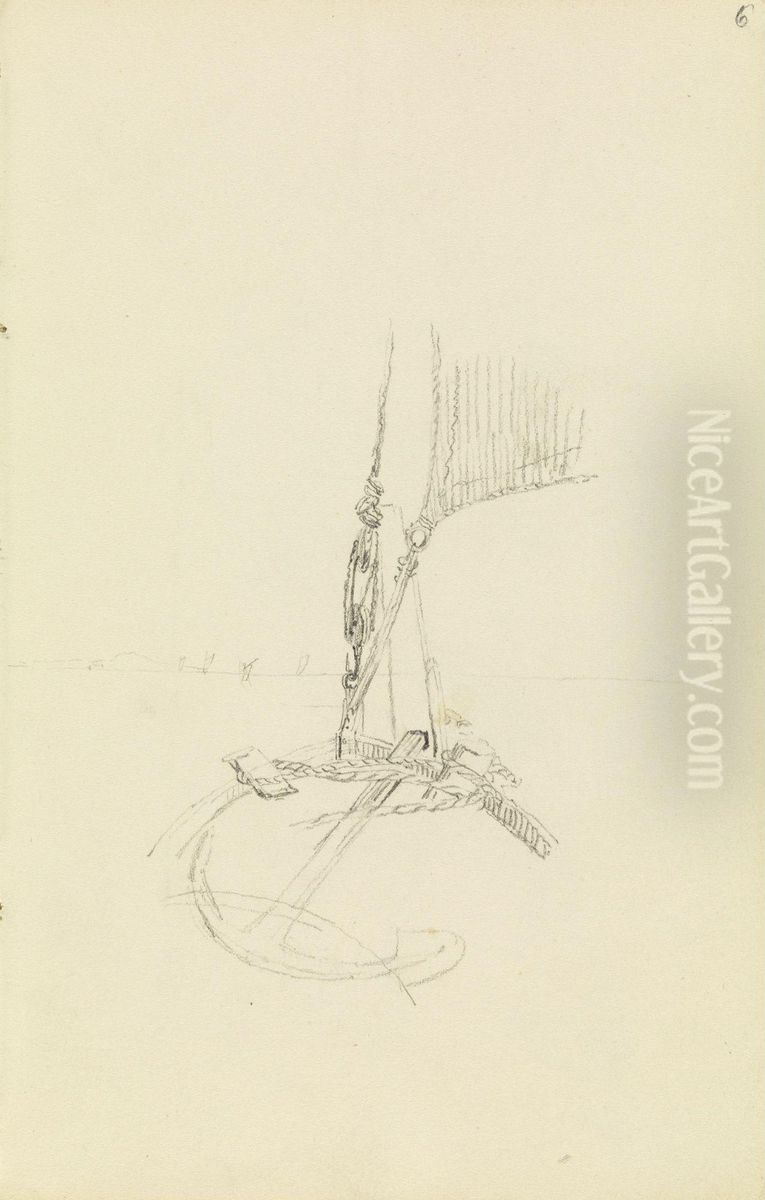 Auf dem Segler Oil Painting by Caspar David Friedrich