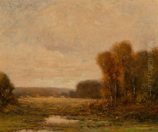Fall Landscape Oil Painting by Edward Loyal Field