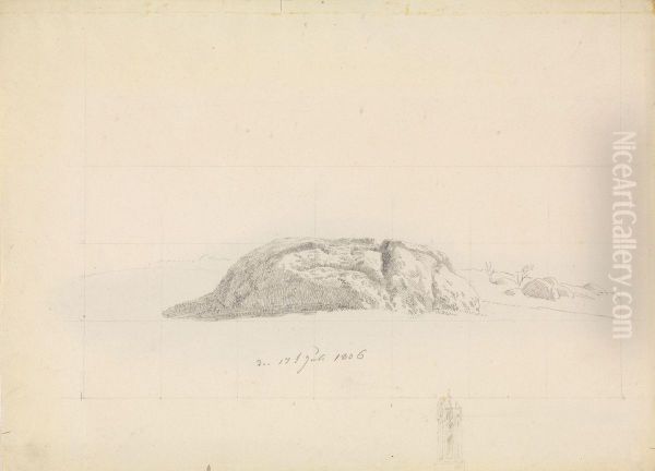 Opferstein bei Quoltitz Oil Painting by Caspar David Friedrich