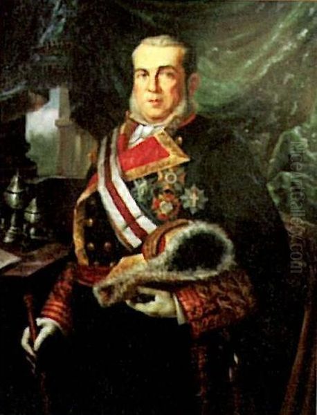 Retrato del Almirante Hernandez-Pinzon Oil Painting by Unidentified painter
