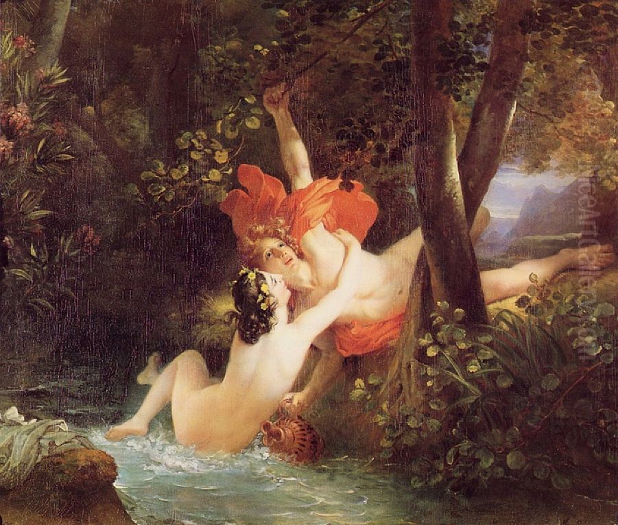 Hylasand the Nymph Oil Painting by Francois Gerard