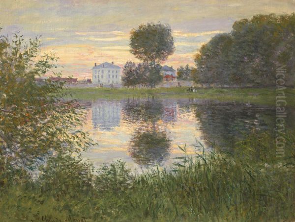 The Ball-Shaped Tree, Argenteuil Oil Painting by Claude Monet