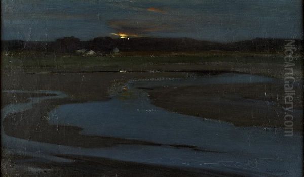The Coming Of Night Oil Painting by James Campbell Mitchell