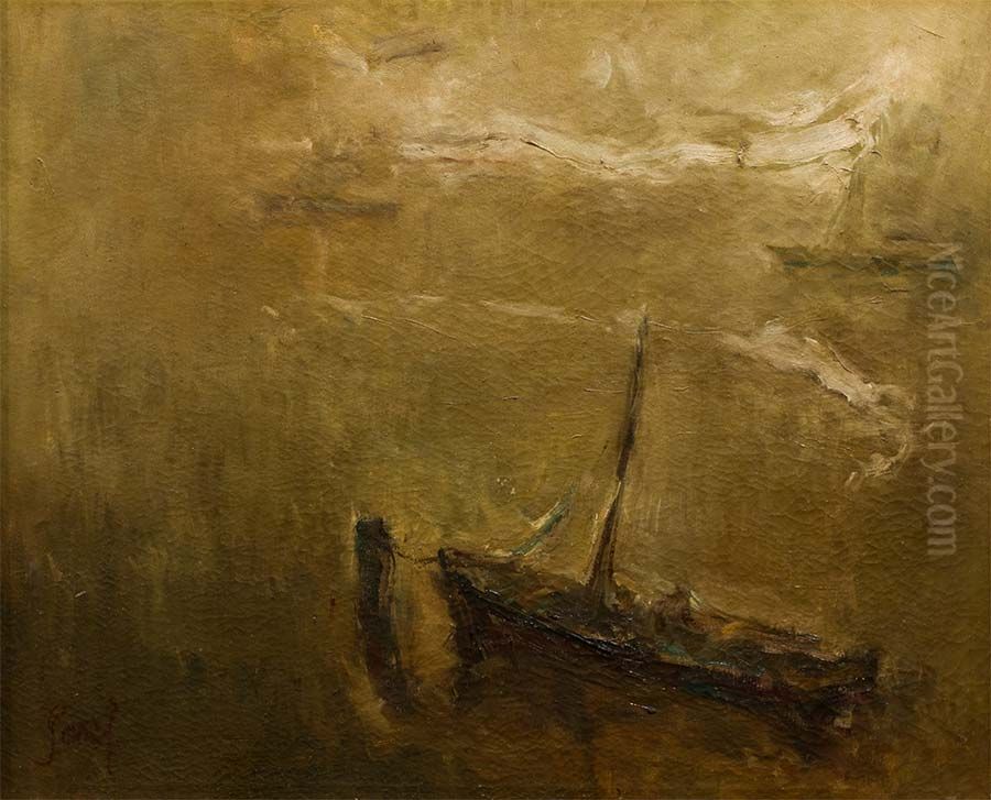 Seascape Oil Painting by Fidelio Ponce De Leon