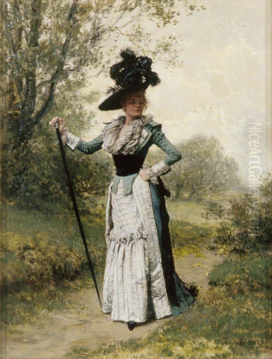Dame du Directoire Oil Painting by unknown