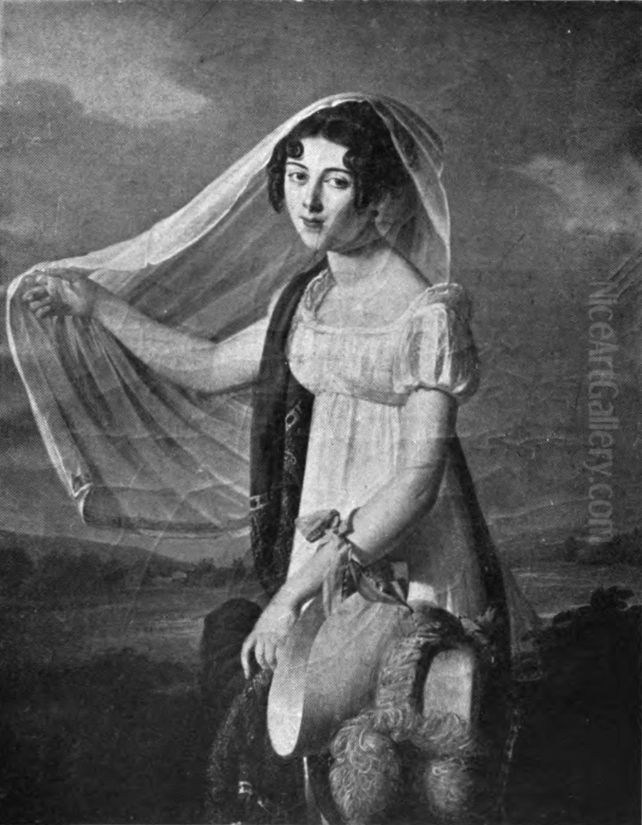 Portrait de Madame Lacroix-Saint-Pierre Oil Painting by Marie-Guillemine Benoist