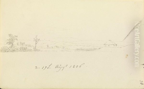Blick auf die Bohmische Schweiz Oil Painting by Caspar David Friedrich