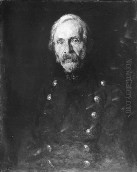 Fredrik Daniel Werenskiold Oil Painting by Erik Werenskiold