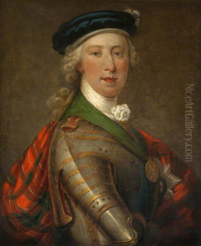 Prince Charles Edward Stuart Oil Painting by Louis Tocque