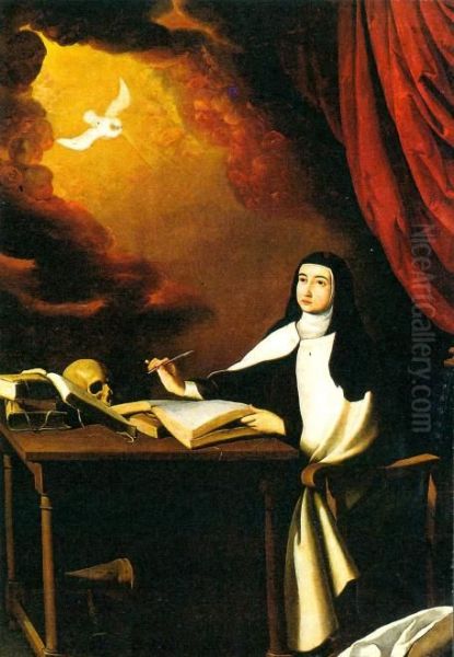 Santa Teresa de Jesus Oil Painting by Francisco De Zurbaran