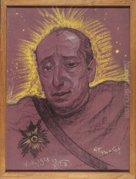 Portrait of Leon Reynel Oil Painting by Stanislaw Ignacy Witkiewicz