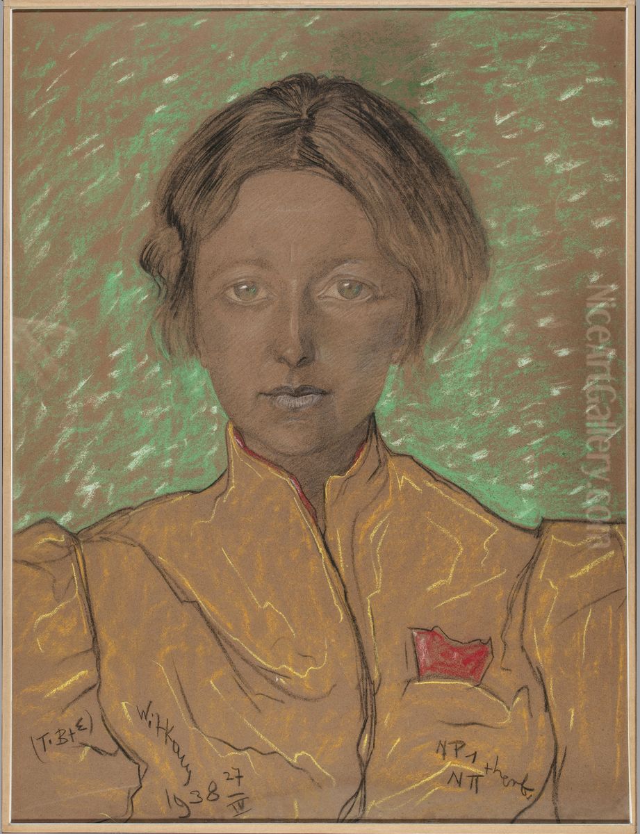 Portrait of Eugenia Bundykowa Oil Painting by Stanislaw Ignacy Witkiewicz (Witkacy)