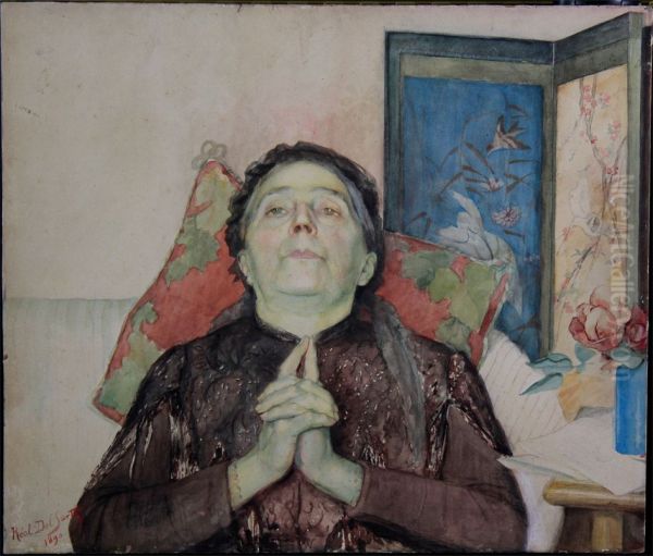 Le Repos Oil Painting by Marie Magdeleine Real del Sarte
