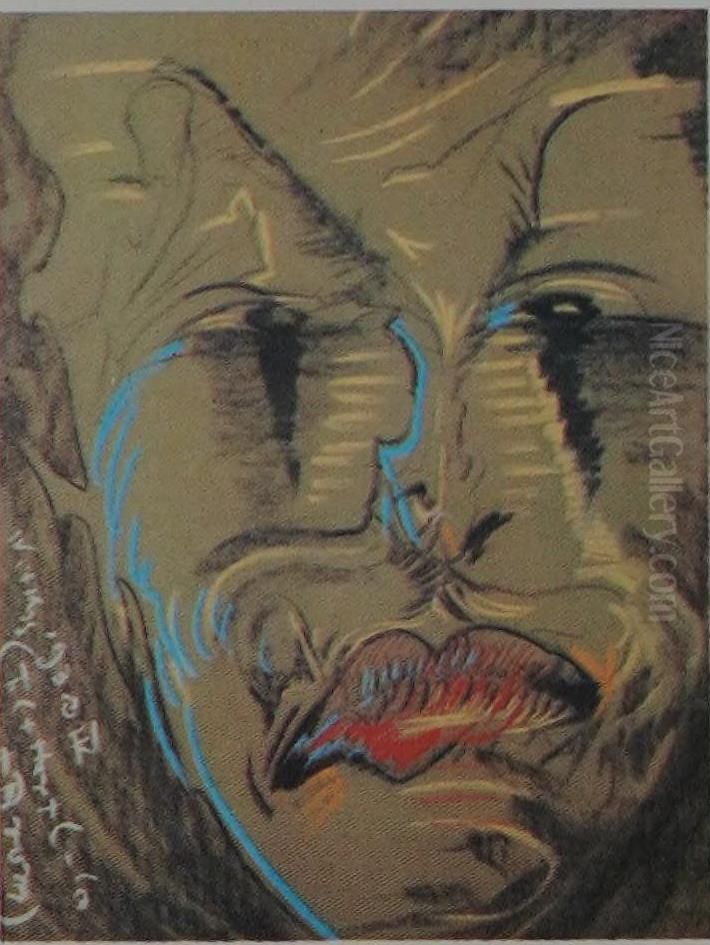 Portret Michala Choromanskiego Oil Painting by Stanislaw Ignacy Witkiewicz (Witkacy)