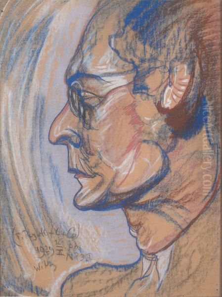 Portret Teodora Bialynickiego-Biruli Oil Painting by Stanislaw Ignacy Witkiewicz