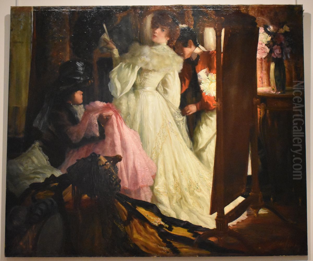 La Marchande a la toilette Oil Painting by Almery Lobel-Riche