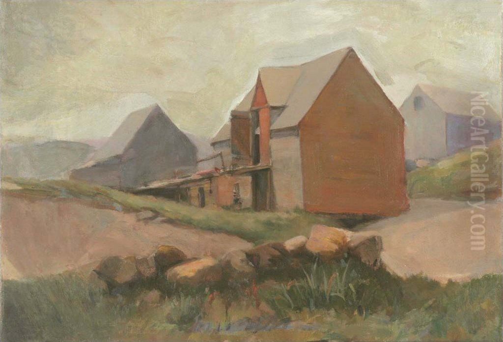 Fish House Oil Painting by Eric Hudson