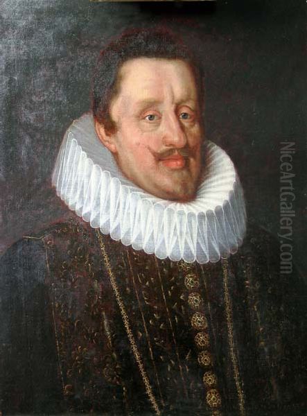 Ferdynanda II, cesarza Swietego Cesarstwa Rzymskiego Oil Painting by Justus Sustermans