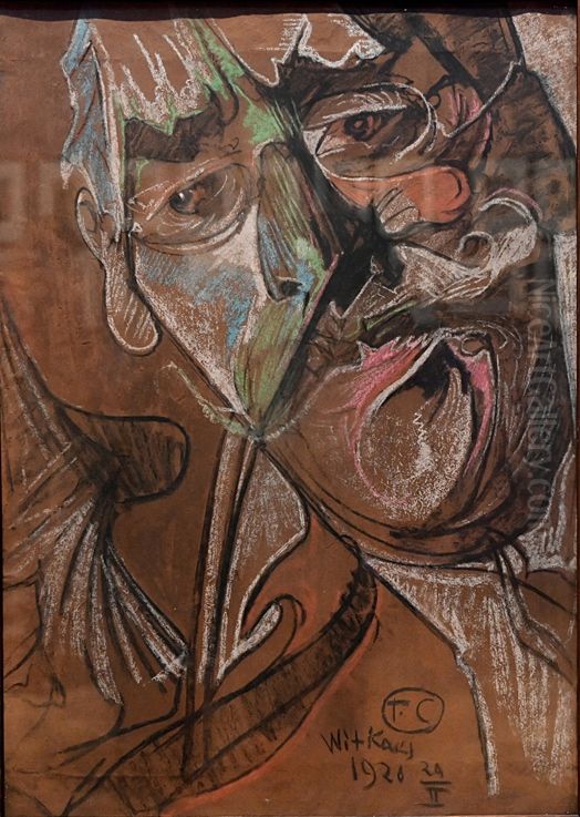 Portrait of Franciszek Krzysztalowicz Oil Painting by Stanislaw Ignacy Witkiewicz (Witkacy)